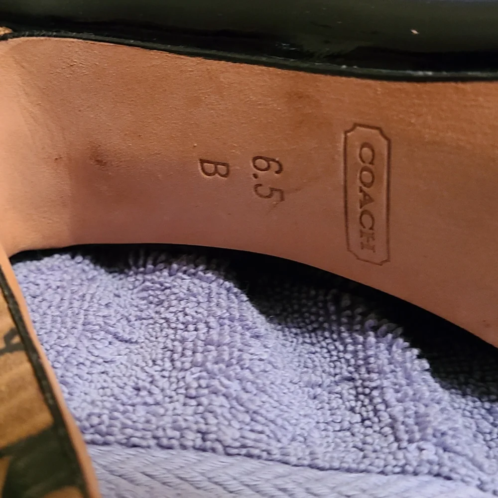 Black Coach Leather Heel / Pump Size 6.5 - Picture 8 of 9